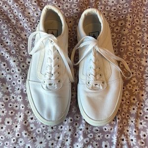 White platform vans